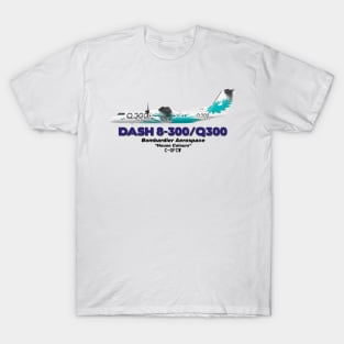 DeHavilland Canada Dash 8-300/Q300 - Bombardier Aerospace "House Colours" T-Shirt